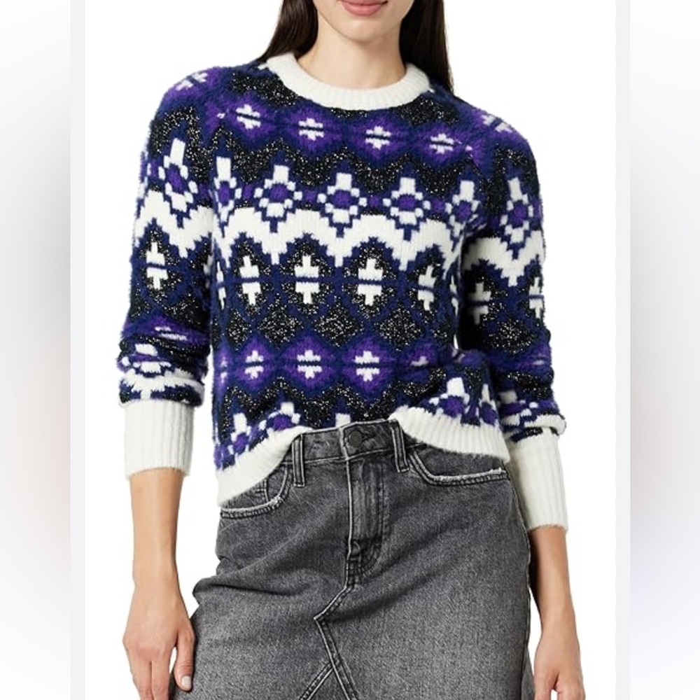 The Drop dark purple sweater